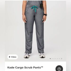 FIGS Graphite Kade- Cargo Scrub Pants